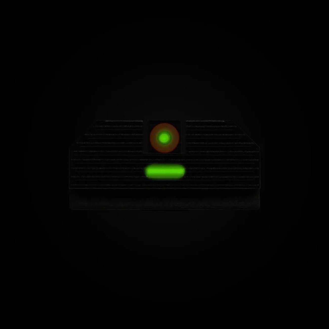 Night Fision Night Sight Set for Glock 17/19/34 - Orange Tritium Front Ring/Tritium Black Ring Rear - Clinch River Fishing USA