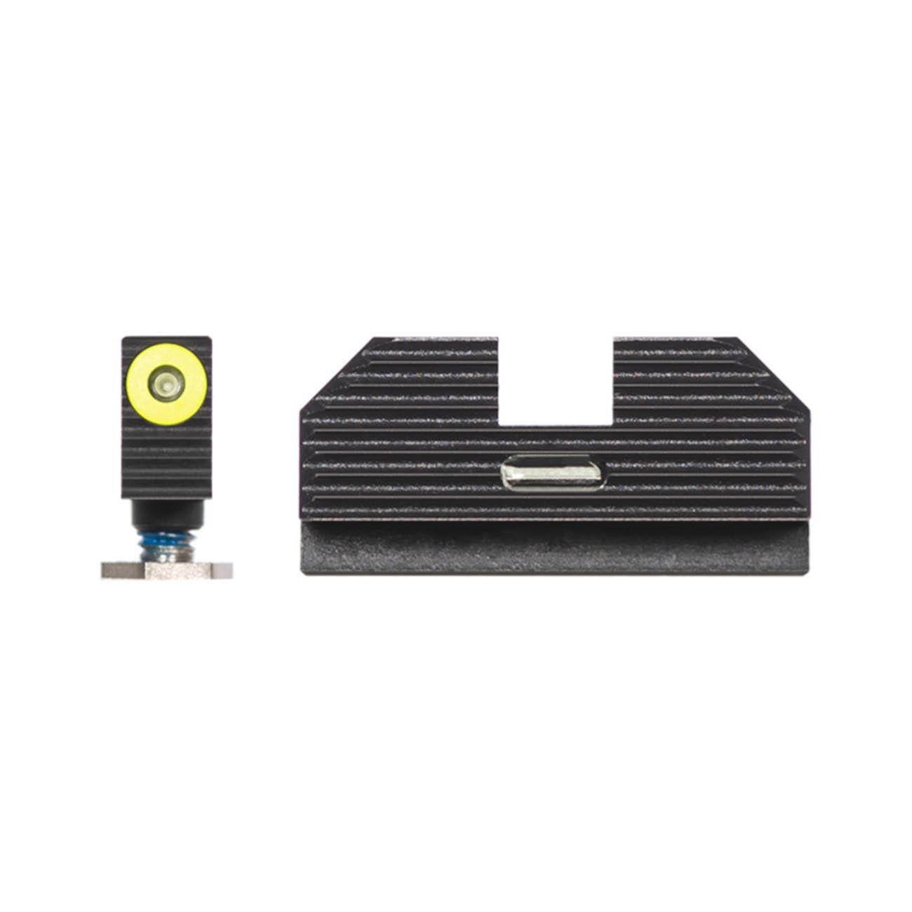 Night Fision Night Sight Set for Glock 17/19/34 Yellow Front Ring/Black Rear Rings - Clinch River Fishing USA