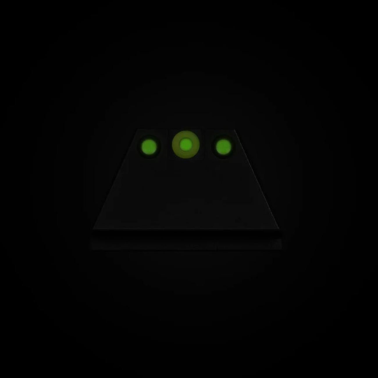 Night Fision Suppressor Height Tritium Night Sights for Most Glocks - White Tritium Front Ring/Triti - Clinch River Fishing USA