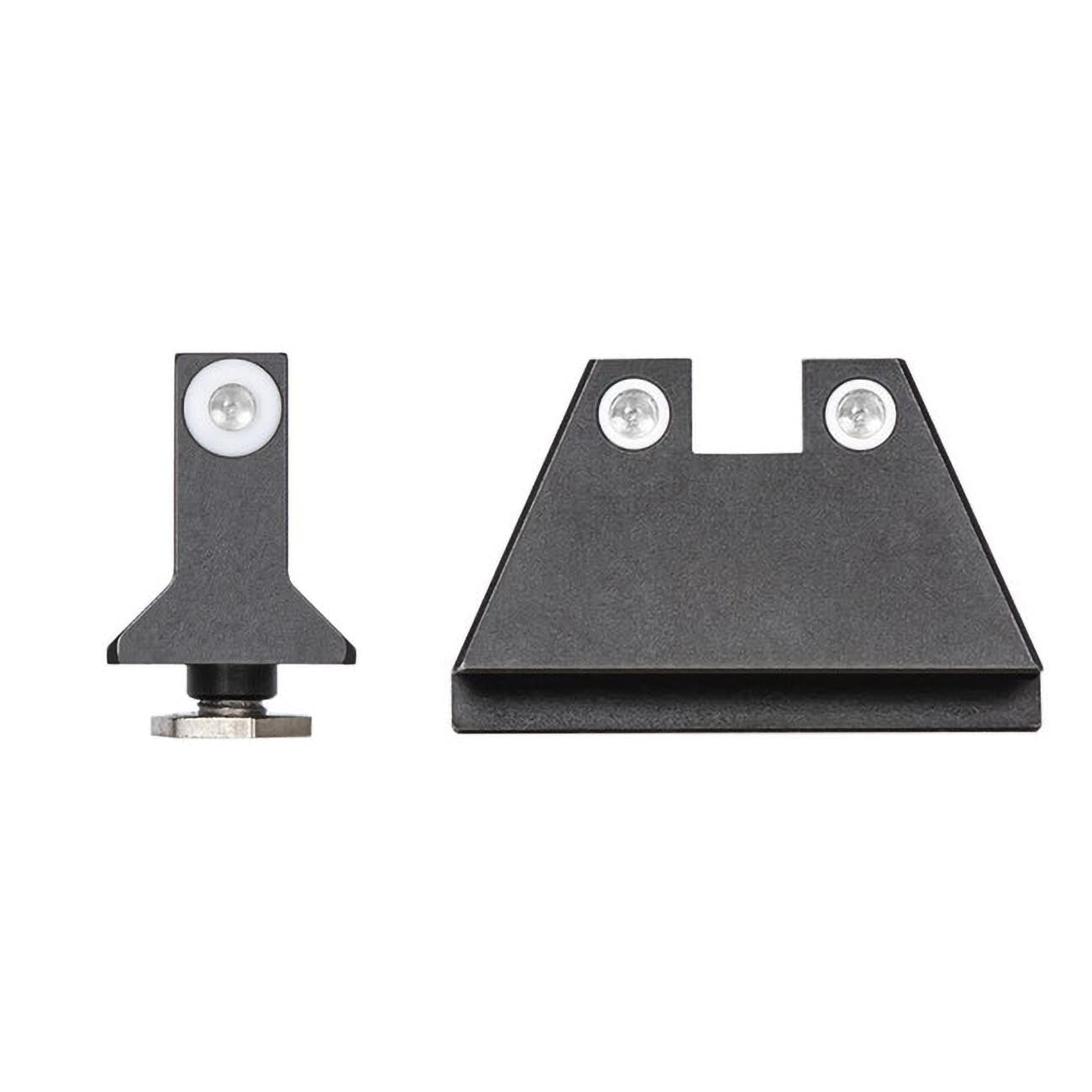 Night Fision Suppressor Height Tritium Night Sights for Most Glocks - White Tritium Front Ring/Triti - Clinch River Fishing USA