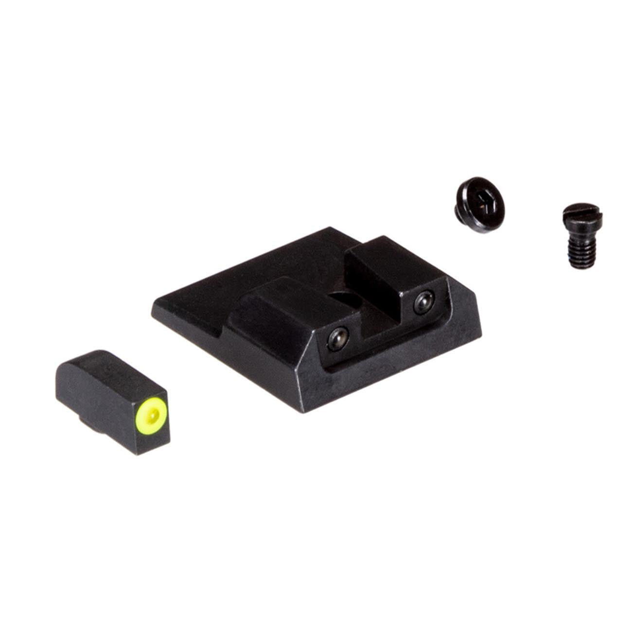 Night Fision Tritium Sights for Taurus G2c/G2/G3/TX22 - Yellow Tritium Front Ring/Tritium Black Ring - Clinch River Fishing USA