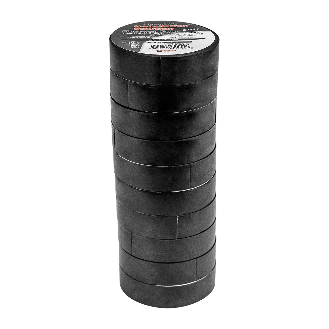 Nippon Vinyl Electrical Tape 3/4" x 60 Feet Rolls - Black (10 pack) - Clinch River Fishing USA