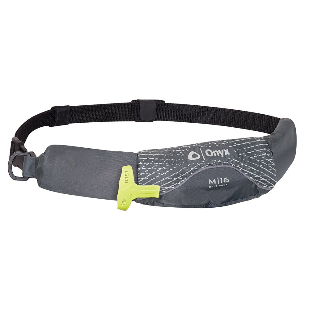 Onyx M - 16 Manual Inflatable Belt Pack (PFD) - Grey - Clinch River Fishing USA