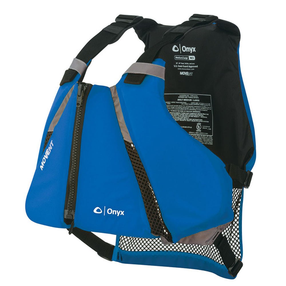 Onyx MoveVent Curve Paddle Sports Life Vest - M/L - Blue - Clinch River Fishing USA