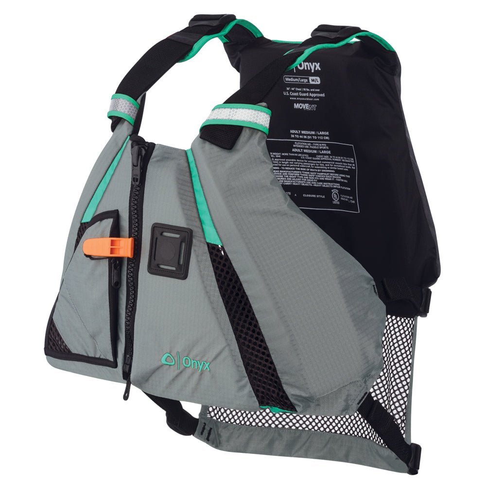 Onyx MoveVent Dynamic Paddle Sports Life Vest - M/L - Aqua - Clinch River Fishing USA