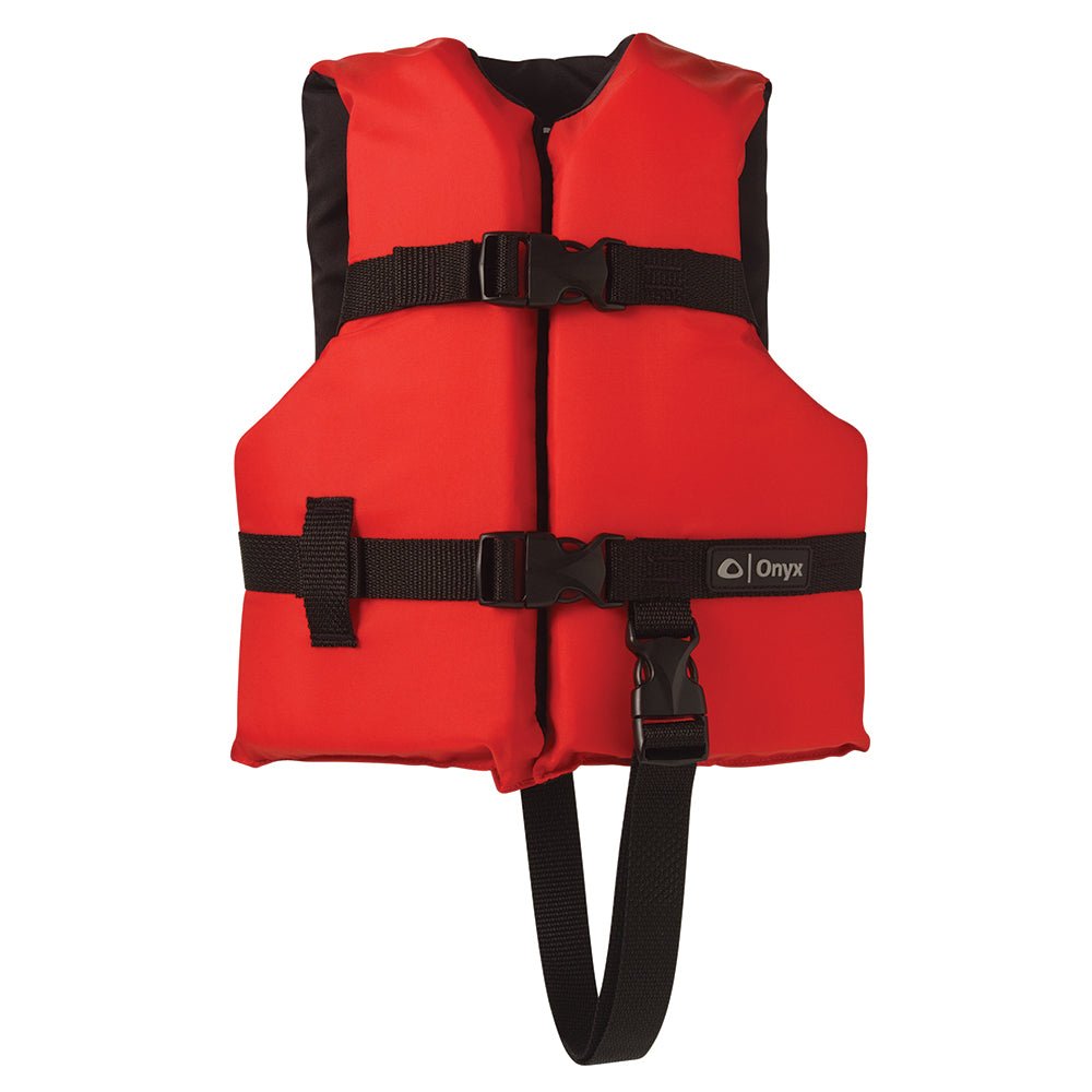 Onyx Nylon General Purpose Life Jacket - Child 30-50lbs - Red - Clinch River Fishing USA