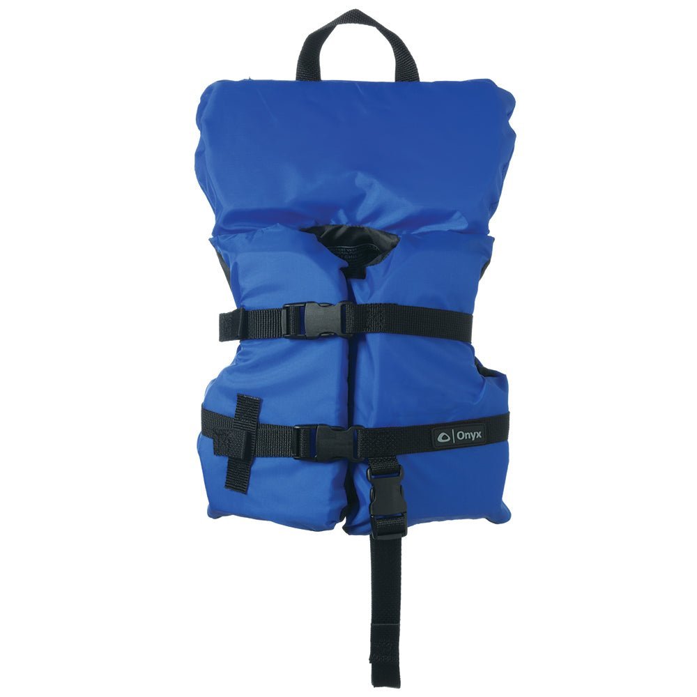 Onyx Nylon General Purpose Life Jacket - Infant/Child Under 50lbs - Blue - Clinch River Fishing USA