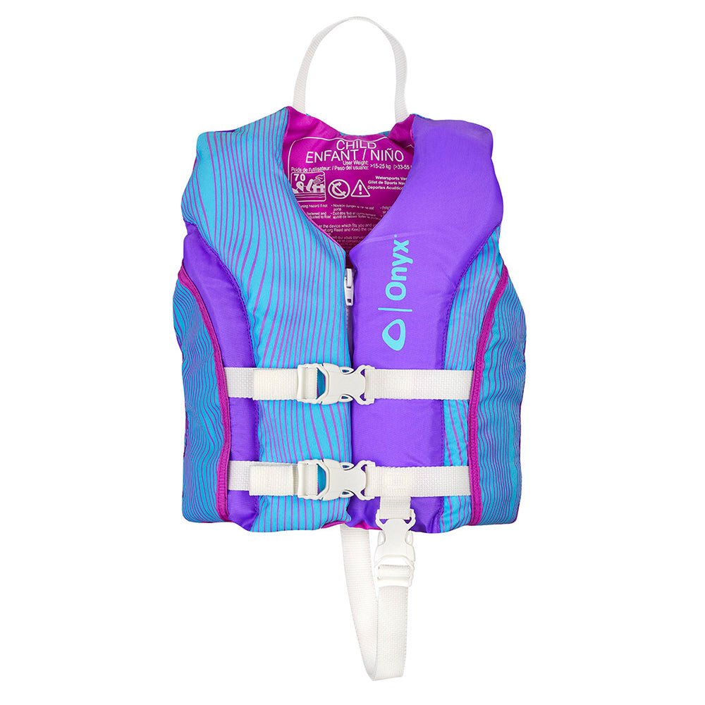 Onyx Shoal All Adventure Child Paddle & Water Sports Life Jacket - Purple - Clinch River Fishing USA