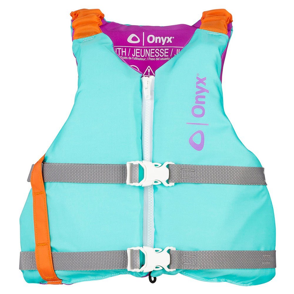 Onyx Youth Universal Paddle Vest - Aqua - Clinch River Fishing USA