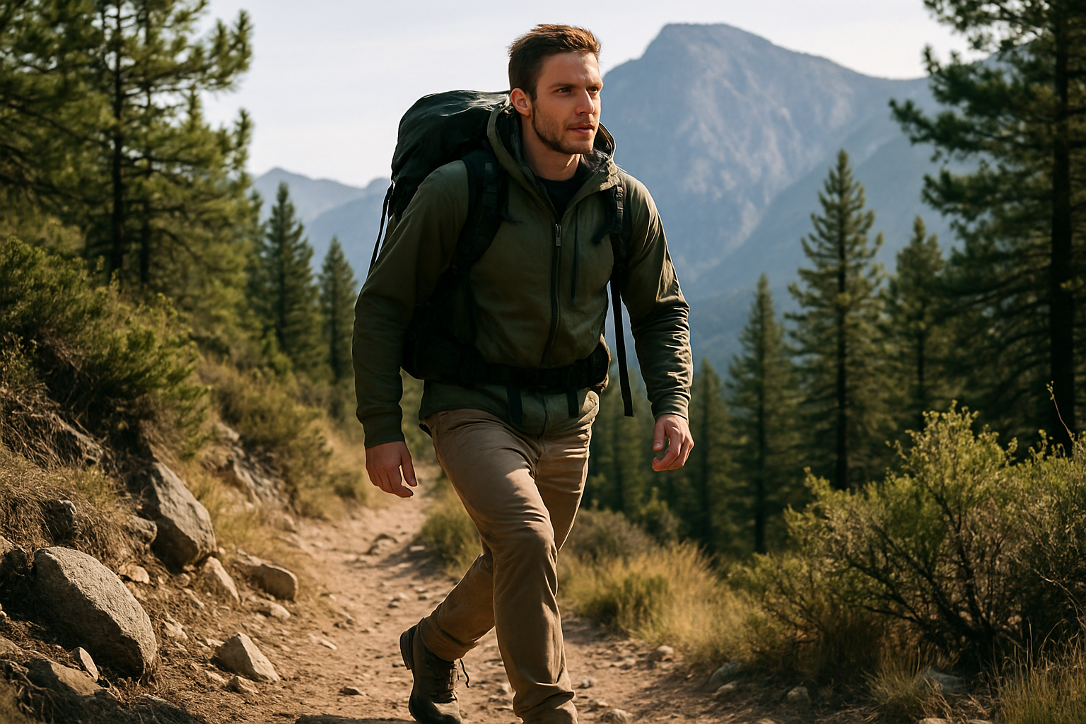 outdoor hiking man