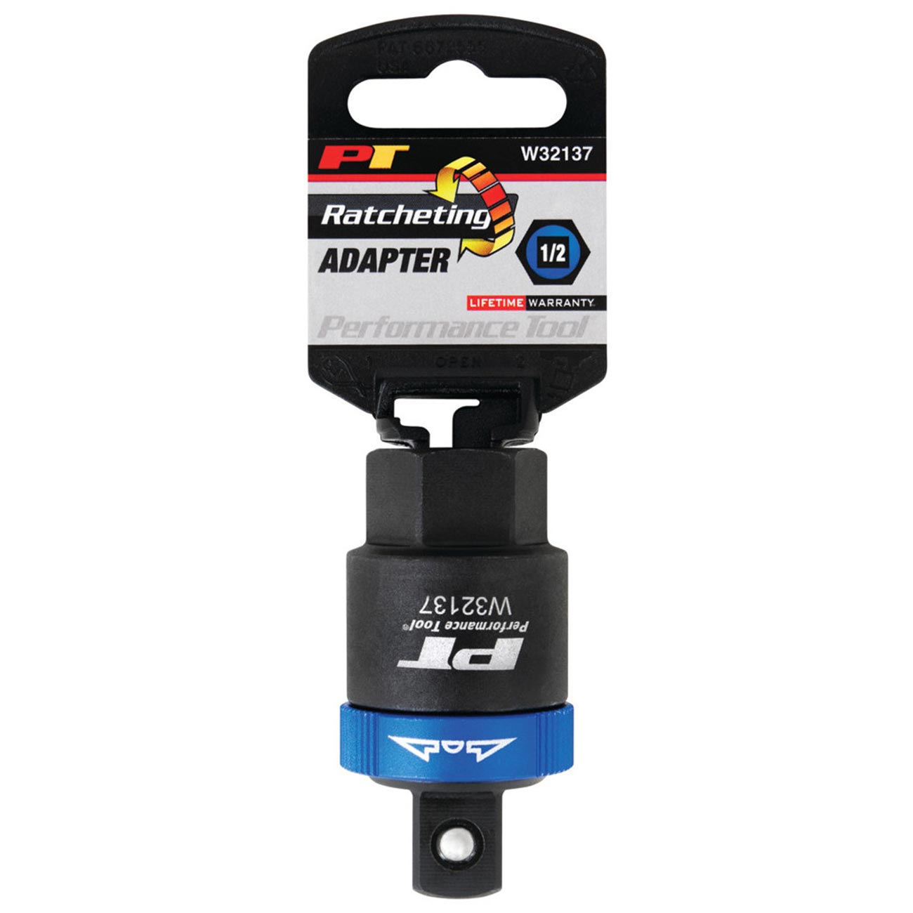 Performance Tool 1/2" Drive Ratcheting Adapter - Clinch River Fishing USA