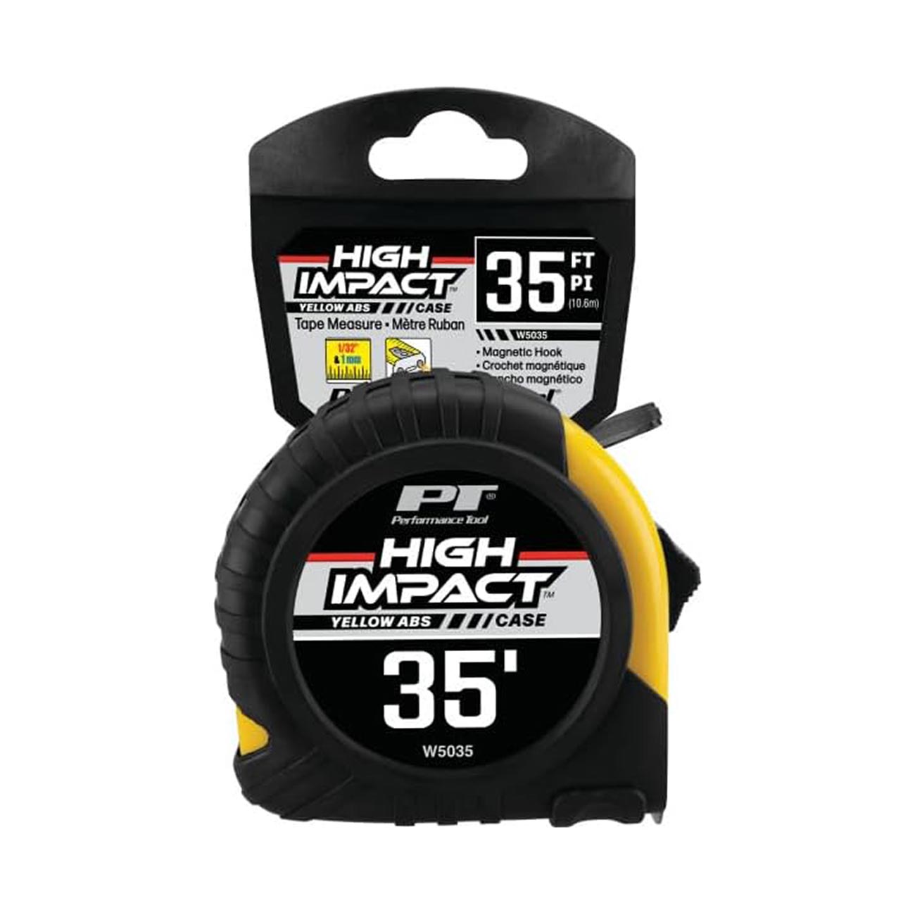 Performance Tool SAE Tape Measure: 35-Foot x 1" Wide Blade - Clinch River Fishing USA