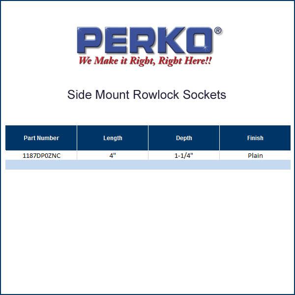 Perko Marine Side Mount Oar Lock Socket