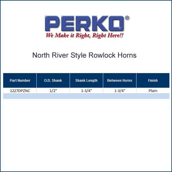 Perko Marine Oarlock Horns Nat. - Pr