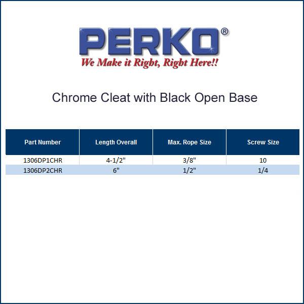 Perko Marine Deck Cleat Mk 1 4-1/2" Pr