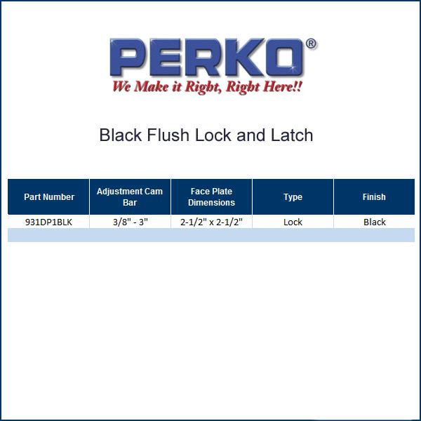 Perko Marine Flush Lock And Latch