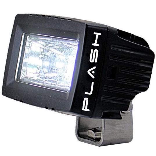 PLASHLIGHTS 20W Low Profile LED Spreader Light - 120░ Scene Flood - Black Housing | 20-LP-SC