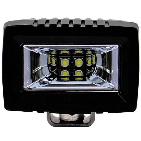 PLASHLIGHTS 20W Low Profile LED Spreader Light - 120░ Scene Flood - Black Housing | 20-LP-SC
