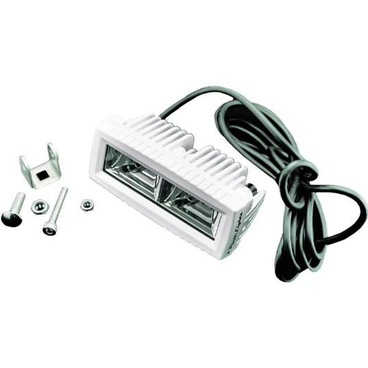 PLASHLIGHTS 40W Low Profile LED Spreader Light - 120 Scene Flood - White Housing | 40-LP-SC-WHT