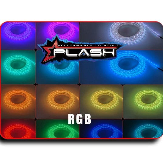 PLASHLIGHTS 12v RGB Color Changing Waterproof Flexible Light Strip - Ip68 - 10' | FLS-RGB-68-10FT *ON SALE WHILE SUPPLIES LAST*