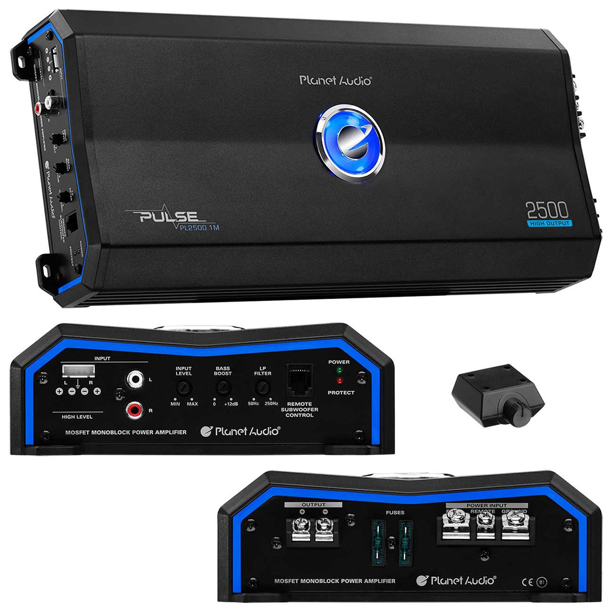 Planet Pulse Series Class A/B Monoblock Amplifier 2500W Max - Clinch River Fishing USA