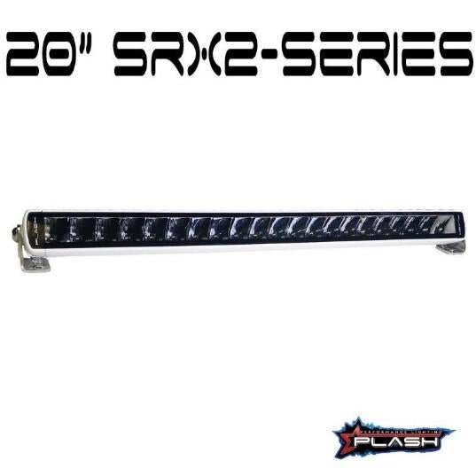 PLASHLIGHTS 20" SRX2-Series Single Row LED Light Bar - White Housing | SRX2-20-WHT - Clinch River Fishing USA