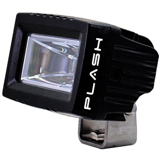 PLASHLIGHTS 20W Low Profile LED Spreader Light - 120░ Scene Flood - Black Housing | 20-LP-SC - Clinch River Fishing USA