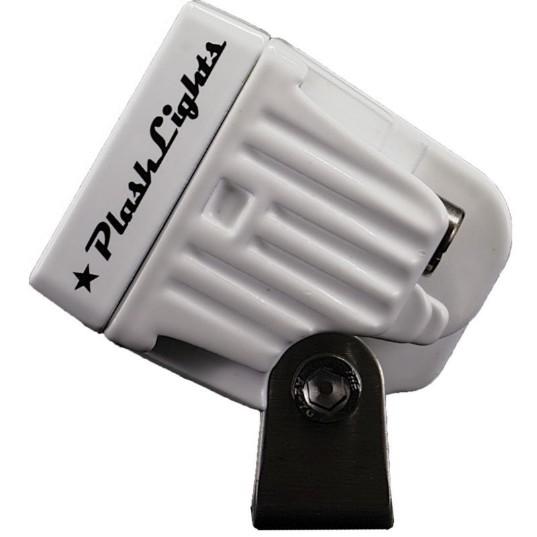 PLASHLIGHTS 20W Low Profile LED Spreader Light - 120 Scene Flood - White Housing | 20-LP-SC-WHT - Clinch River Fishing USA
