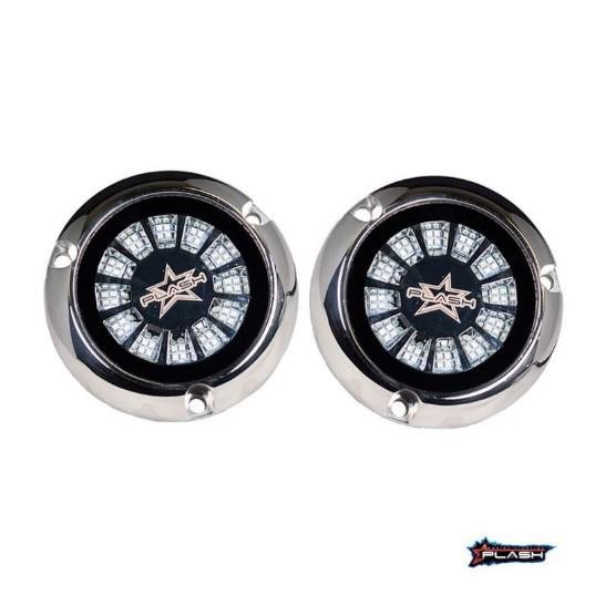 PLASHLIGHTS Epik Underwater Transom Light - Blue + White - Pair | PL-UWL-EPIK-B/W-K - Clinch River Fishing USA
