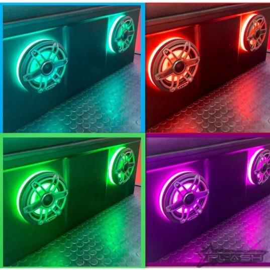 PLASHLIGHTS Multicolor LED Speaker Rings - High Output - JL Audio 12" | SPKR-KIT-JL12 - Clinch River Fishing USA