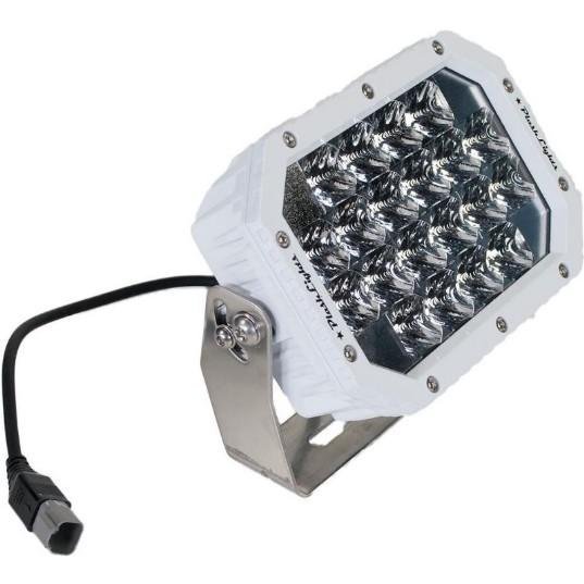 PLASHLIGHTS Quad LED Search Light - White Marine Housing | QUAD-CB-WHT *ON SALE* - Clinch River Fishing USA