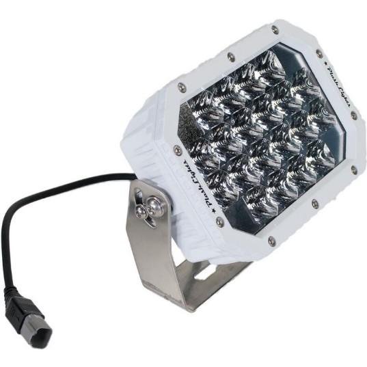 PLASHLIGHTS Quad LED Search Light - White Marine Housing | QUAD-CB-WHT *ON SALE* - Clinch River Fishing USA