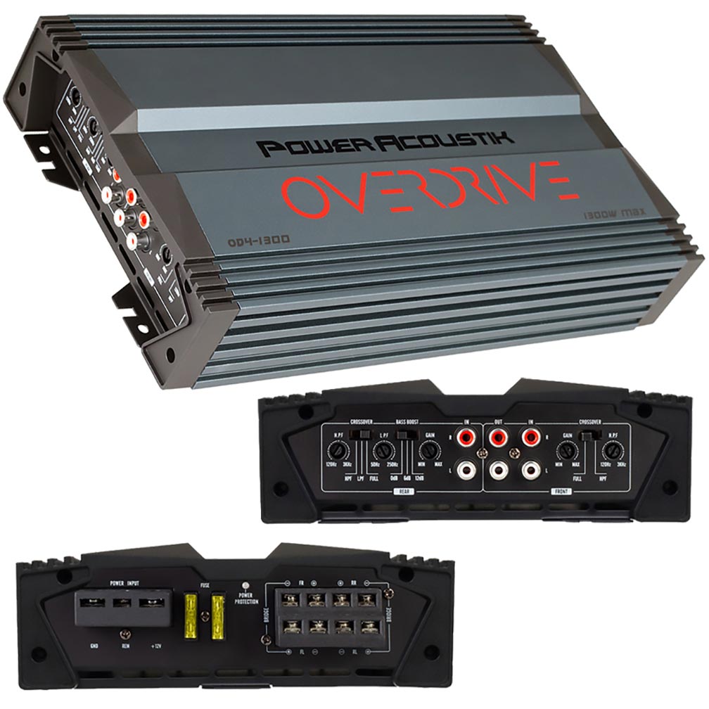 Power Acoustik 1300 Watt Max 4 Channel - Clinch River Fishing USA