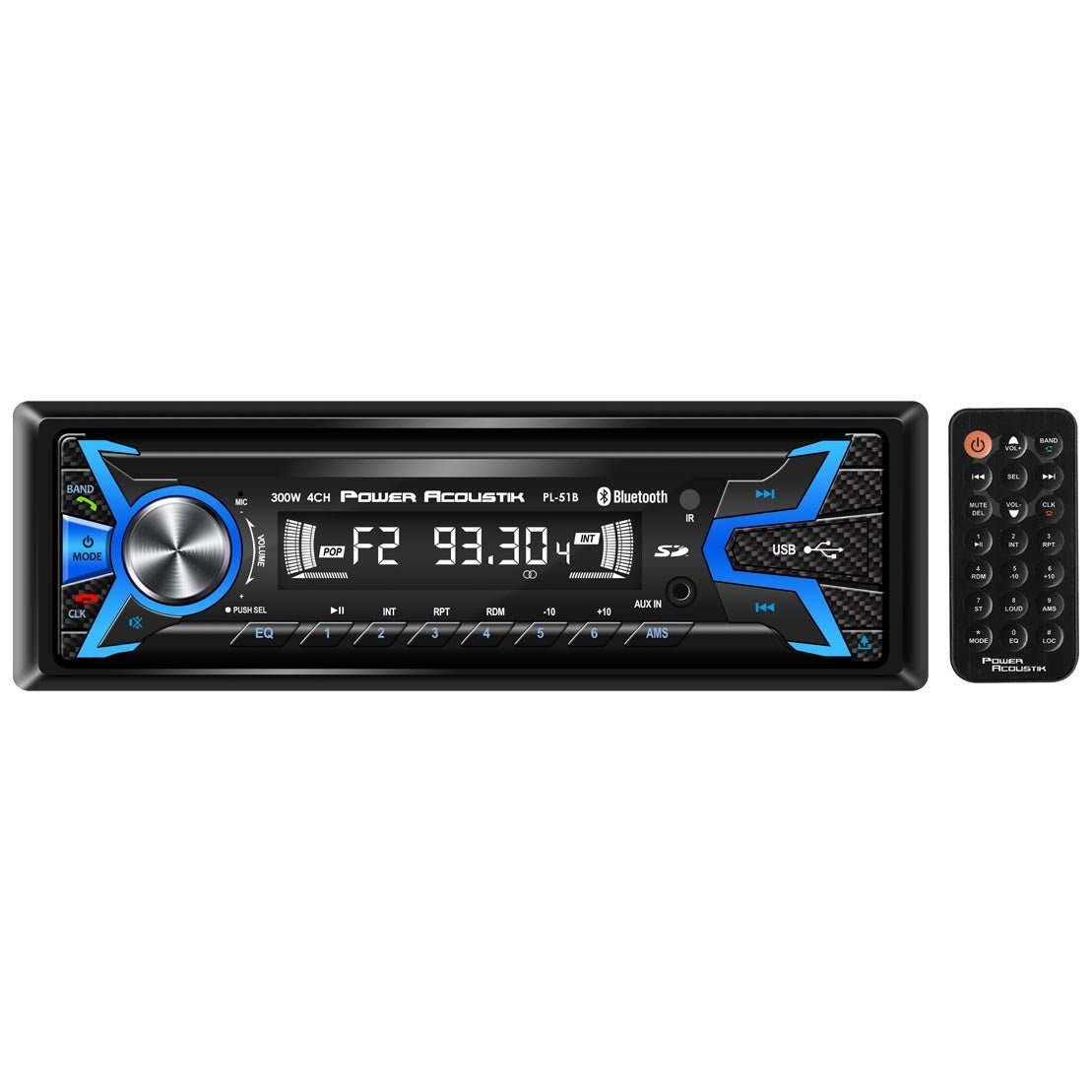 Power Acoustik AM/FM/USB/SD/BT Mechless - Clinch River Fishing USA