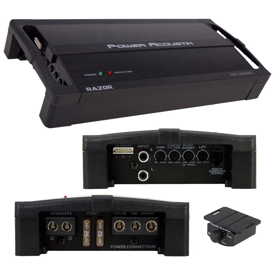 Power Acoustik Class D Mono Block 2300W Max Amplifier - Clinch River Fishing USA