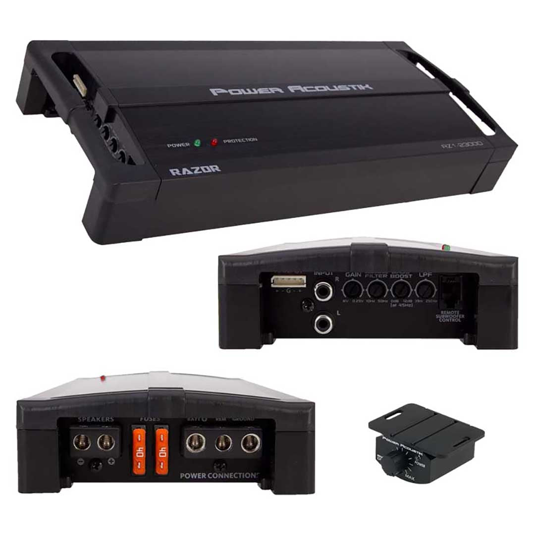 Power Acoustik Compact Monoblock Amplifier 2100W RMS/3500 Watts MAX - Clinch River Fishing USA