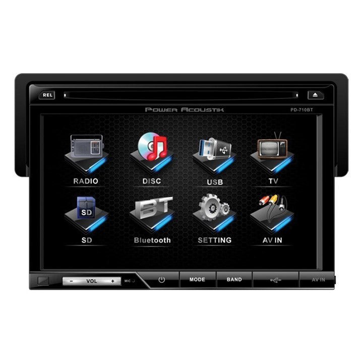 Power Acoustik Oversized 7" Detach Touch Screen Receiver TFT/LCD DVD AM/FM Bluetooth A2DP - Clinch River Fishing USA