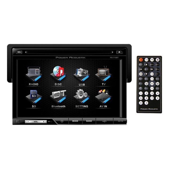 Power Acoustik Oversized 7" Detach Touch Screen Receiver TFT/LCD DVD AM/FM Bluetooth A2DP - Clinch River Fishing USA