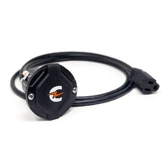 POWER-POLE Charge Plug Port w/ 12ft AC ext | CH-AC-EXT-12 - Clinch River Fishing USA