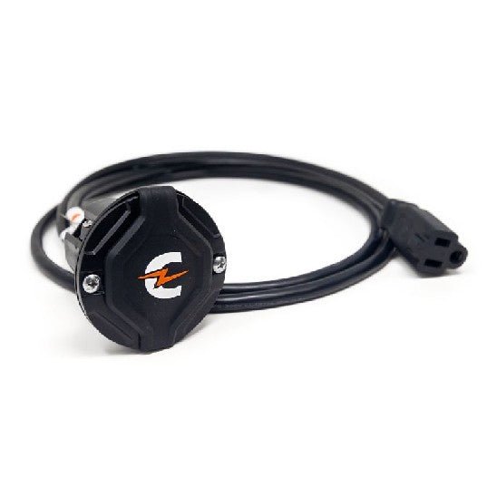 POWER-POLE Charge Plug Port w/ 12ft AC ext | CH-AC-EXT-12 - Clinch River Fishing USA
