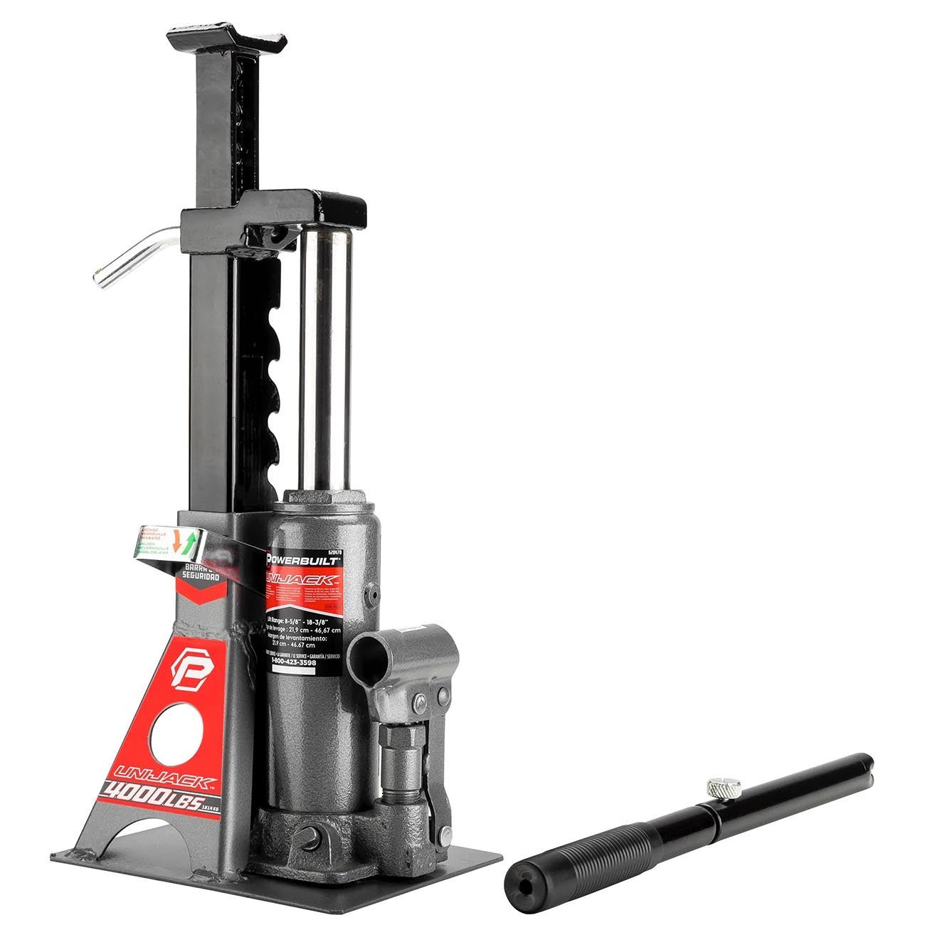 Powerbuilt 2-Ton UniJack Combination Hydraulic Bottle Jack & Jackstand in One - Clinch River Fishing USA