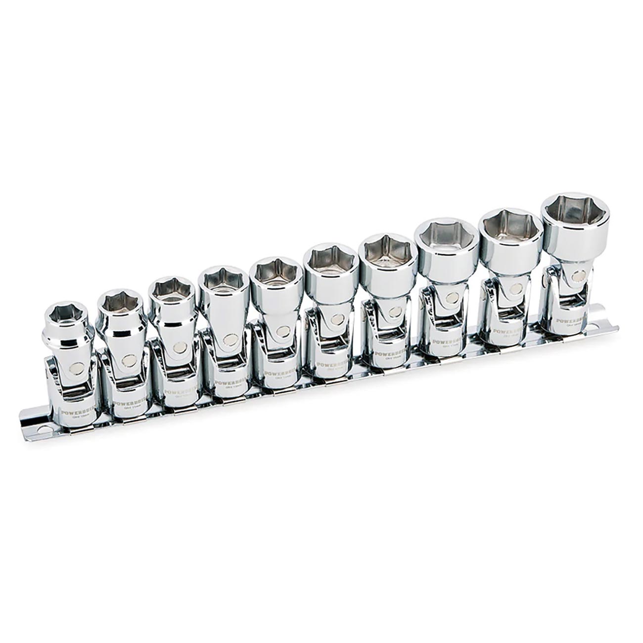 Powerbuilt 3/8" Drive Metric Universal Joint Socket Set (10 Piece Set) - Clinch River Fishing USA