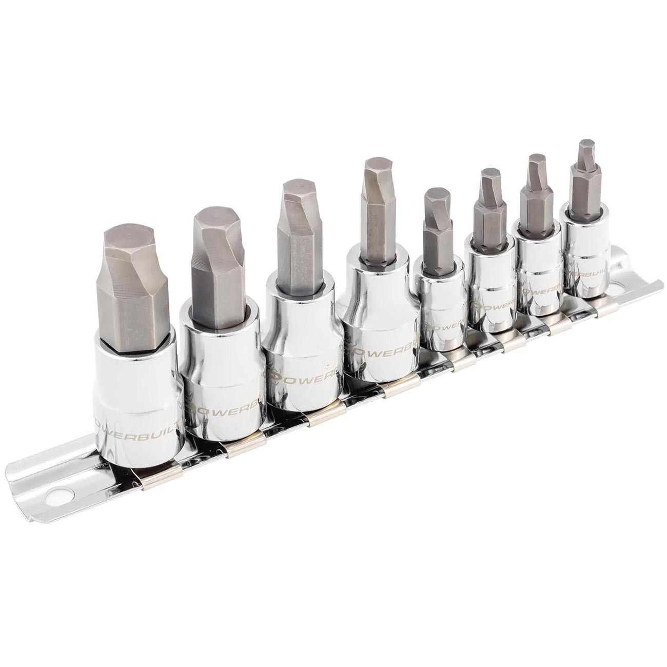 Powerbuilt Zeon SAE Hex Bit Socket Set for Damaged Bolts (8 Piece Set) - Clinch River Fishing USA