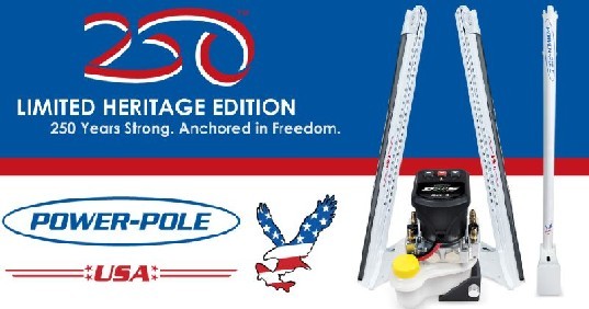 POWER-POLE Heritage Edition Blade One Pump, 8ft, Dual Pole - Red, White, & Blue | PP-2-BLS-8-250E - SHIPPING CHARGES APPLY