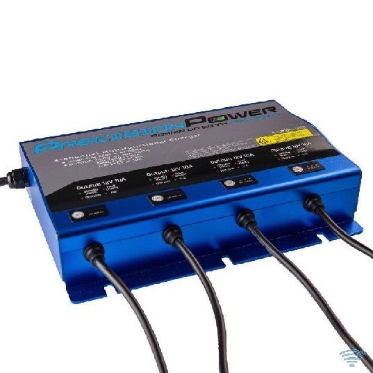 PRECISION SONAR Precision Power 12V 40A 4-Channel Multi Functional Battery Charger | PP-4CHNL-CHRGR *DROP-SHIP ITEM* - Clinch River Fishing USA
