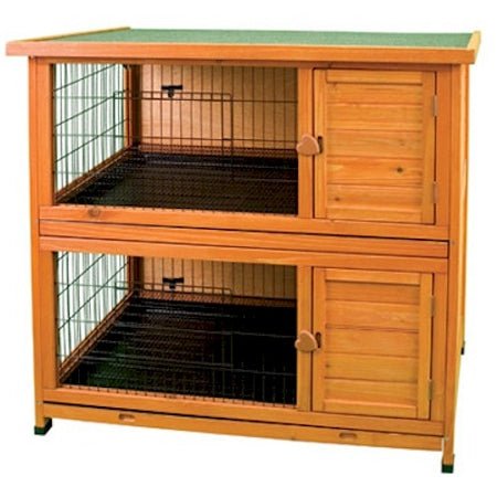 Premium Plus Double Decker Rabbit Hutch - Clinch River Fishing USA