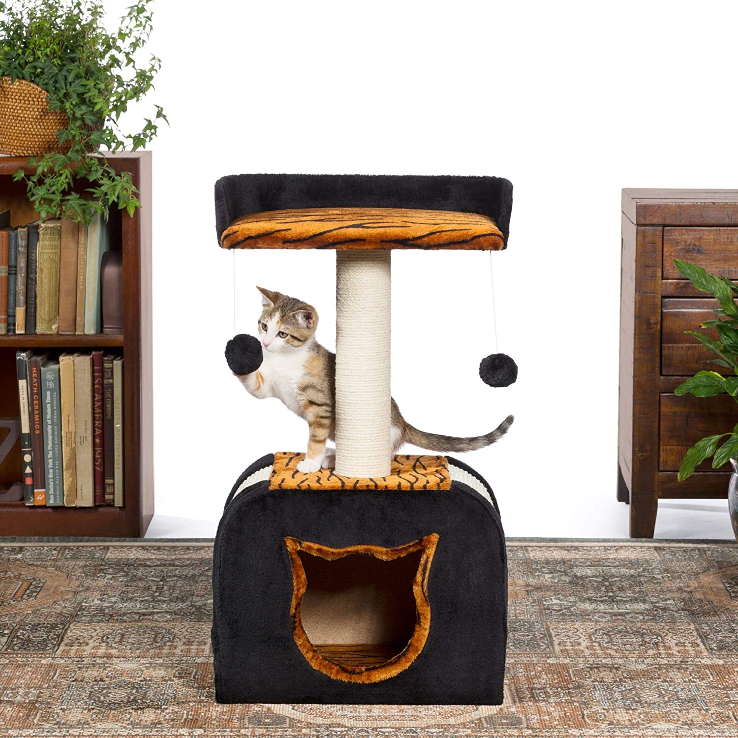 Prevue Pet Products Kitty Power Paws Tiger Hideaway - Clinch River Fishing USA