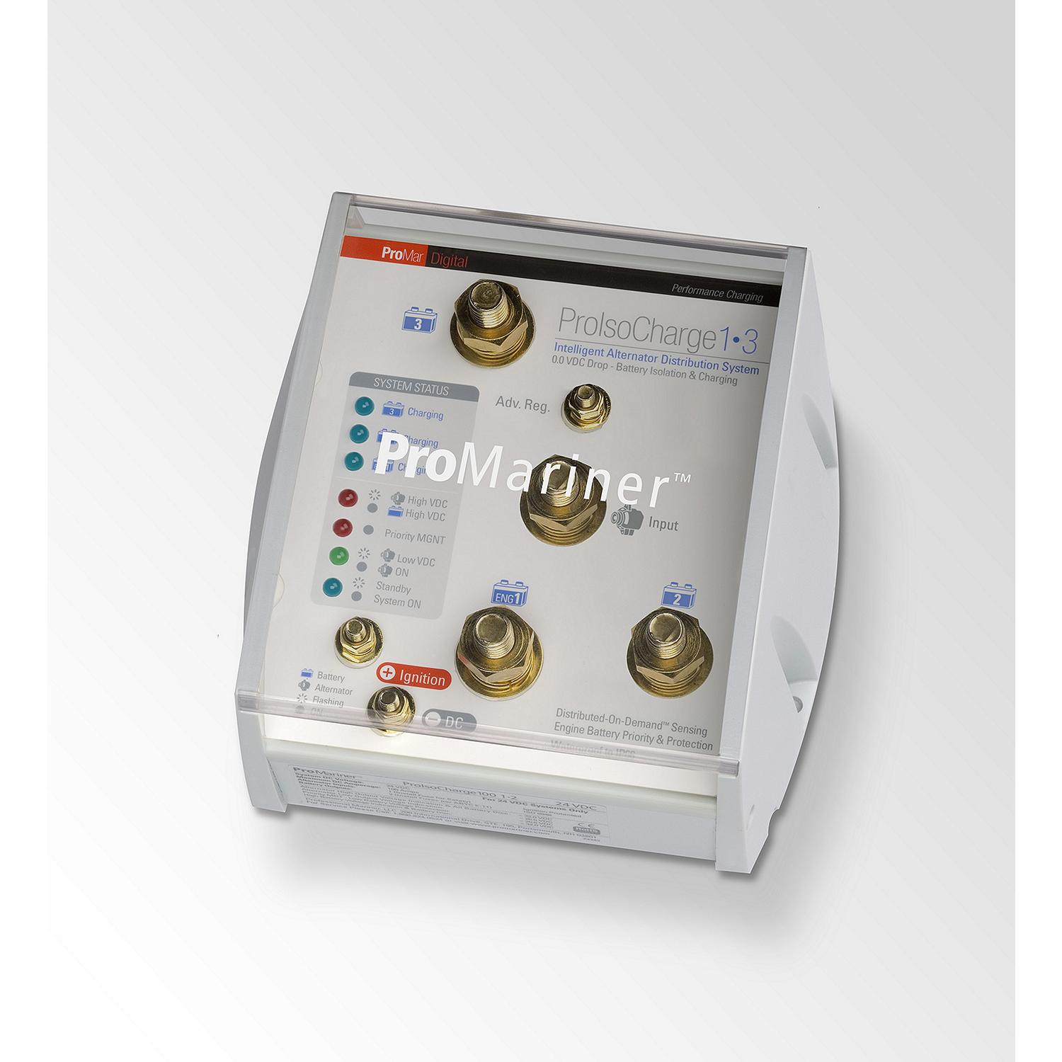 ProMariner ProIso Charge 120 0 Voltage Loss Isolator 12v 1 Alternator 3 Batteries - Clinch River Fishing USA