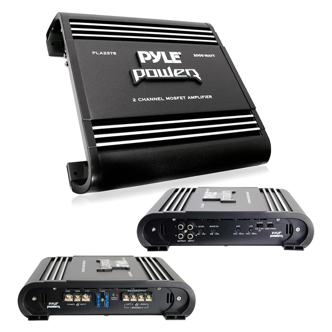 Pyle 2 Channel 2000W Bridgeable Mosfet Amplifier - Clinch River Fishing USA