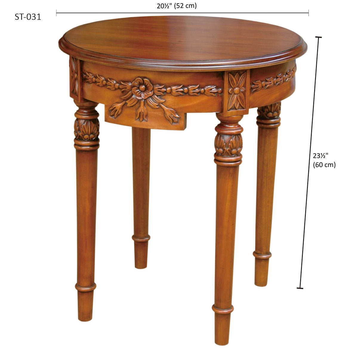 REGENCY FLOWER SIDE TABLE - Clinch River Fishing USA